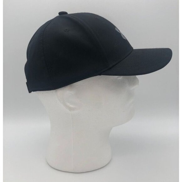 Under Armour Baseball Cap Black Adjustable Strapback Gel Logo Youth One Size - Picture 2 of 7